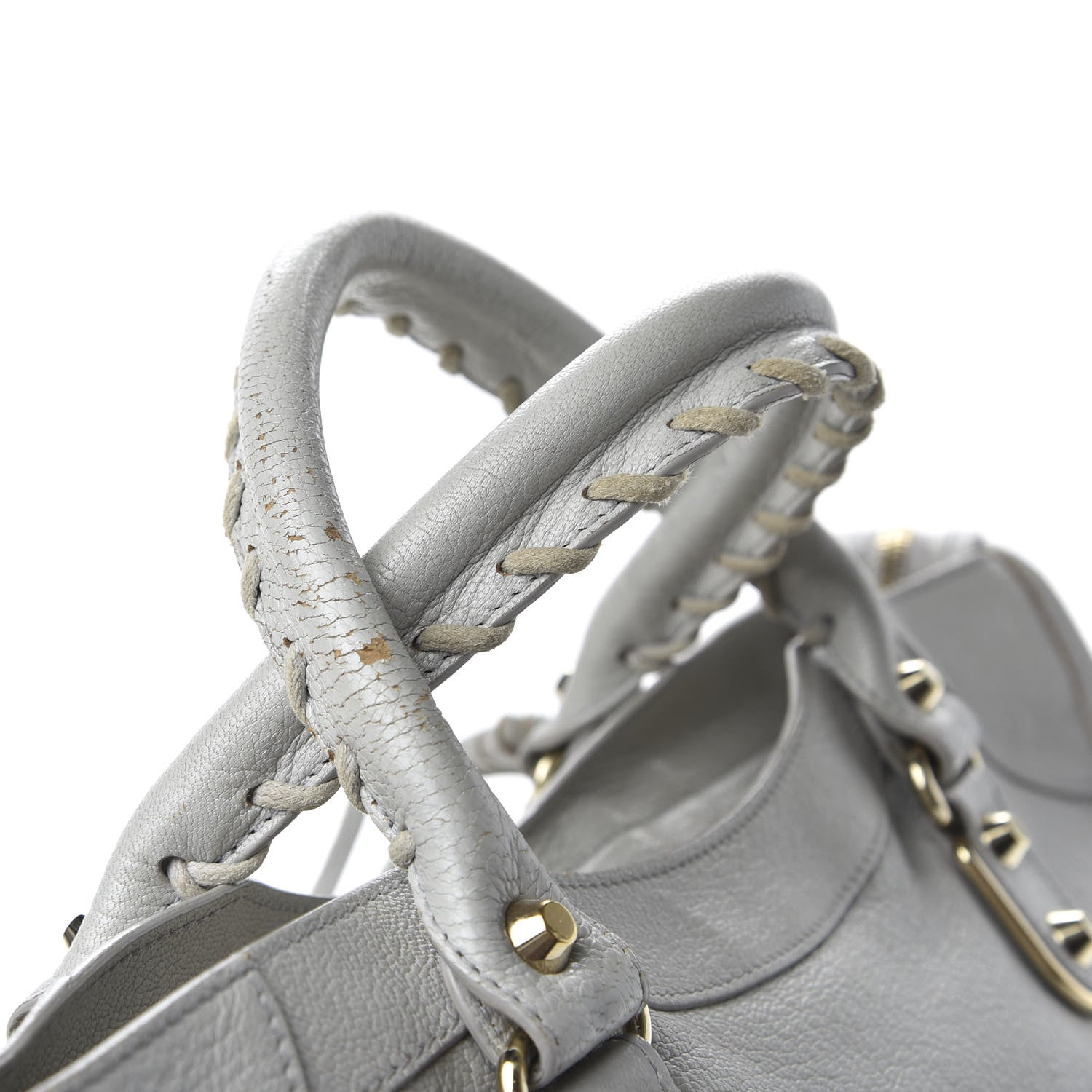 Balenciaga Chevre Gold Metallic Edge Hardware City Gris Perle 13 of 13