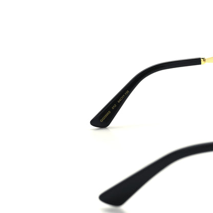 Gucci Metal Round Frame GG0595S Sunglasses Gold Black 5 of 8