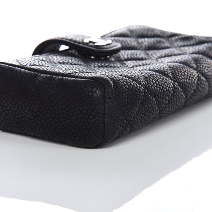 Chanel Caviar Quilted Mini Phone Holder Clutch Black 8 of 11
