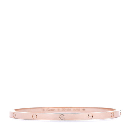 Cartier 18K Pink Gold Small LOVE Bracelet 18 1 of 9