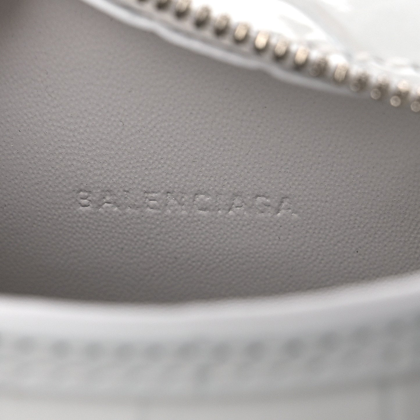 Extra Supple Calfskin Crocodile Embossed Neo Classic Silver Hardware Super Nano City Crossbody White
