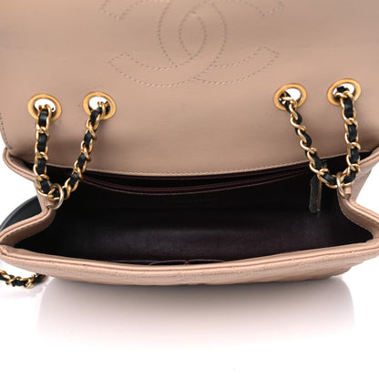 Chanel Caviar Quilted Small CC Filigree Flap Beige Black 4 of 7