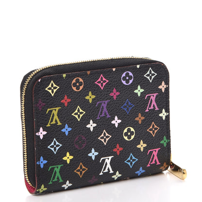 Louis Vuitton Monogram Multicolor Zippy Coin Purse Black Grenade 3 of 10