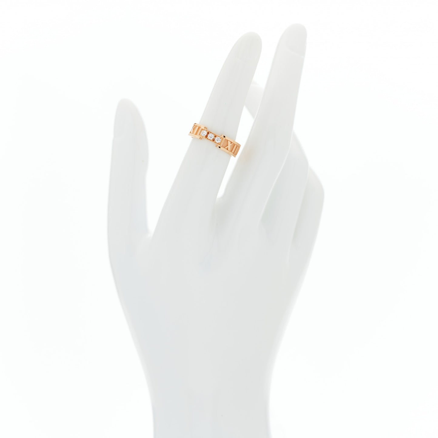 18K Rose Gold Diamond Atlas Ring 52 6