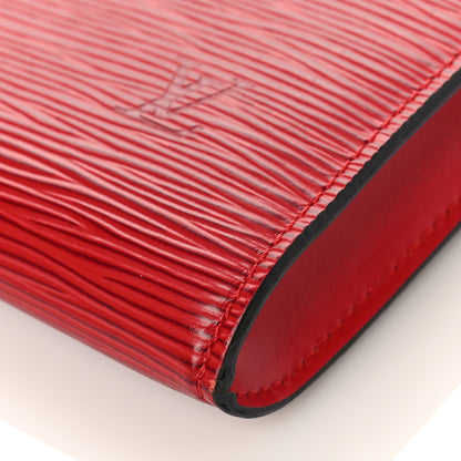 Louis Vuitton Epi Pochette Accessories 24 Castillan Red 9 of 9