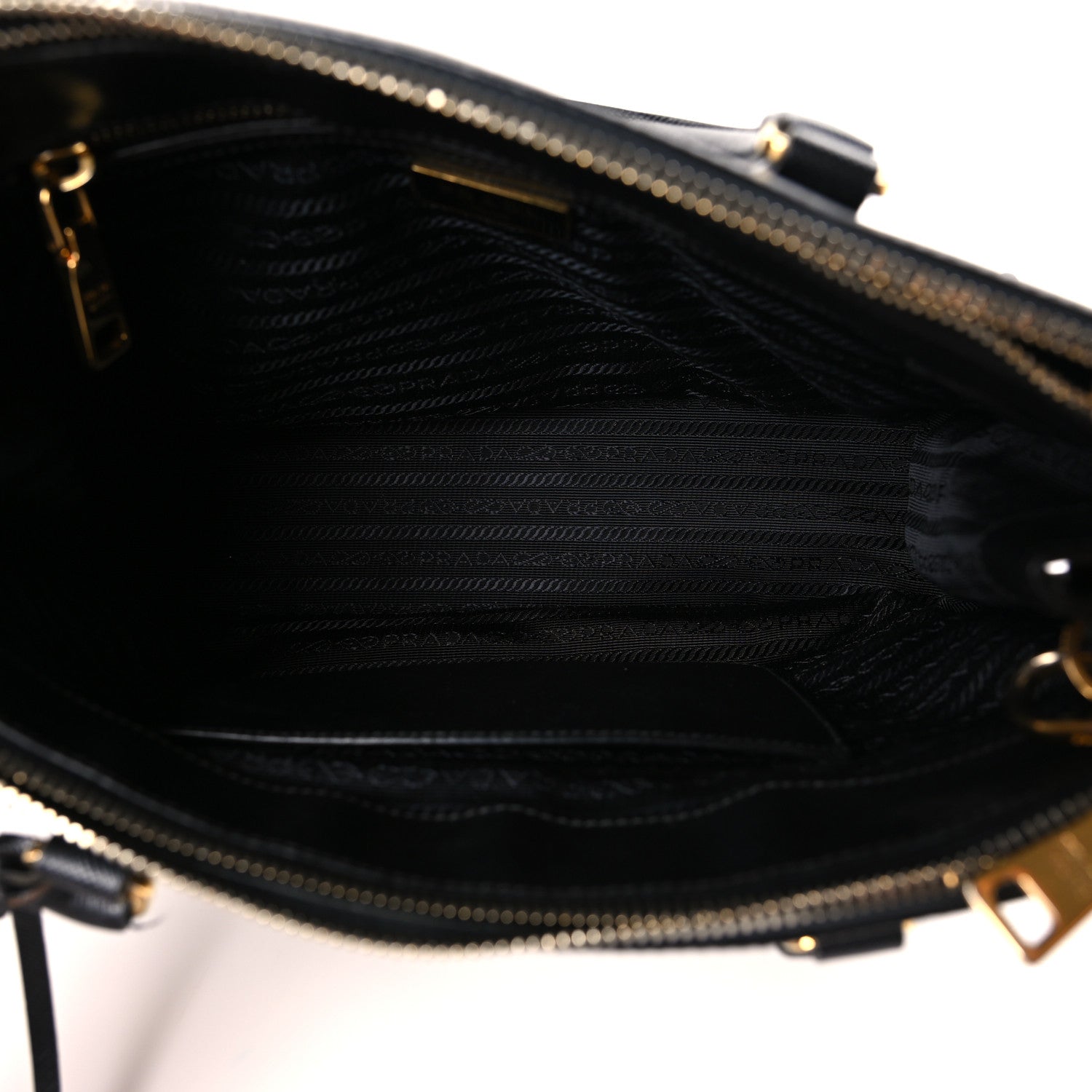 Prada Saffiano Medium Galleria Double Zip Tote Black 5 of 12