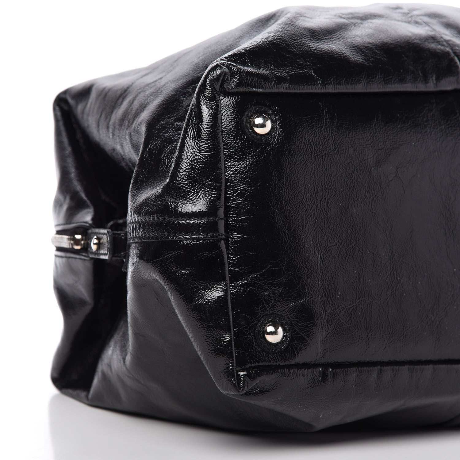 Saint Laurent Textured Patent Medium Easy Y Bag Black 6 of 16