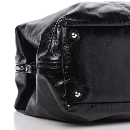 Saint Laurent Textured Patent Medium Easy Y Bag Black 6 of 16