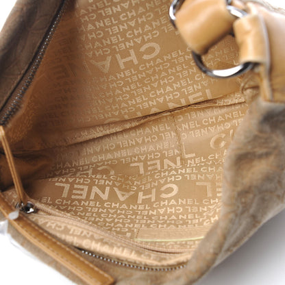 Chanel Suede Camellia Hobo Beige 5 of 8