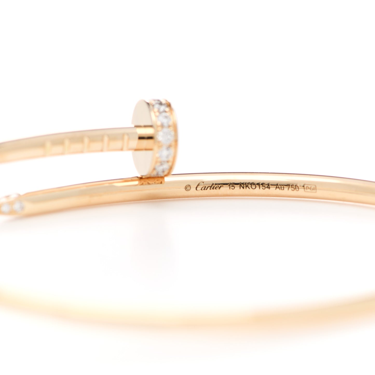 18K Yellow Gold Diamond Small Juste Un Clou Bracelet 15