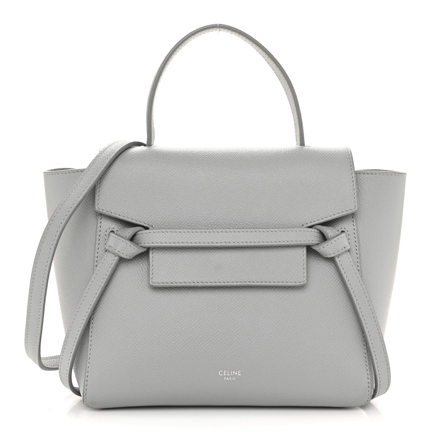 Celine Grained Calfskin Nano Belt Bag Mineral 1 of 14
