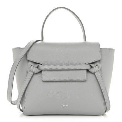 Celine Grained Calfskin Nano Belt Bag Mineral 1 of 14