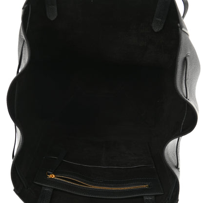 Celine Soft Grained Calfskin Medium Belt Cabas Phantom Black 5 of 9
