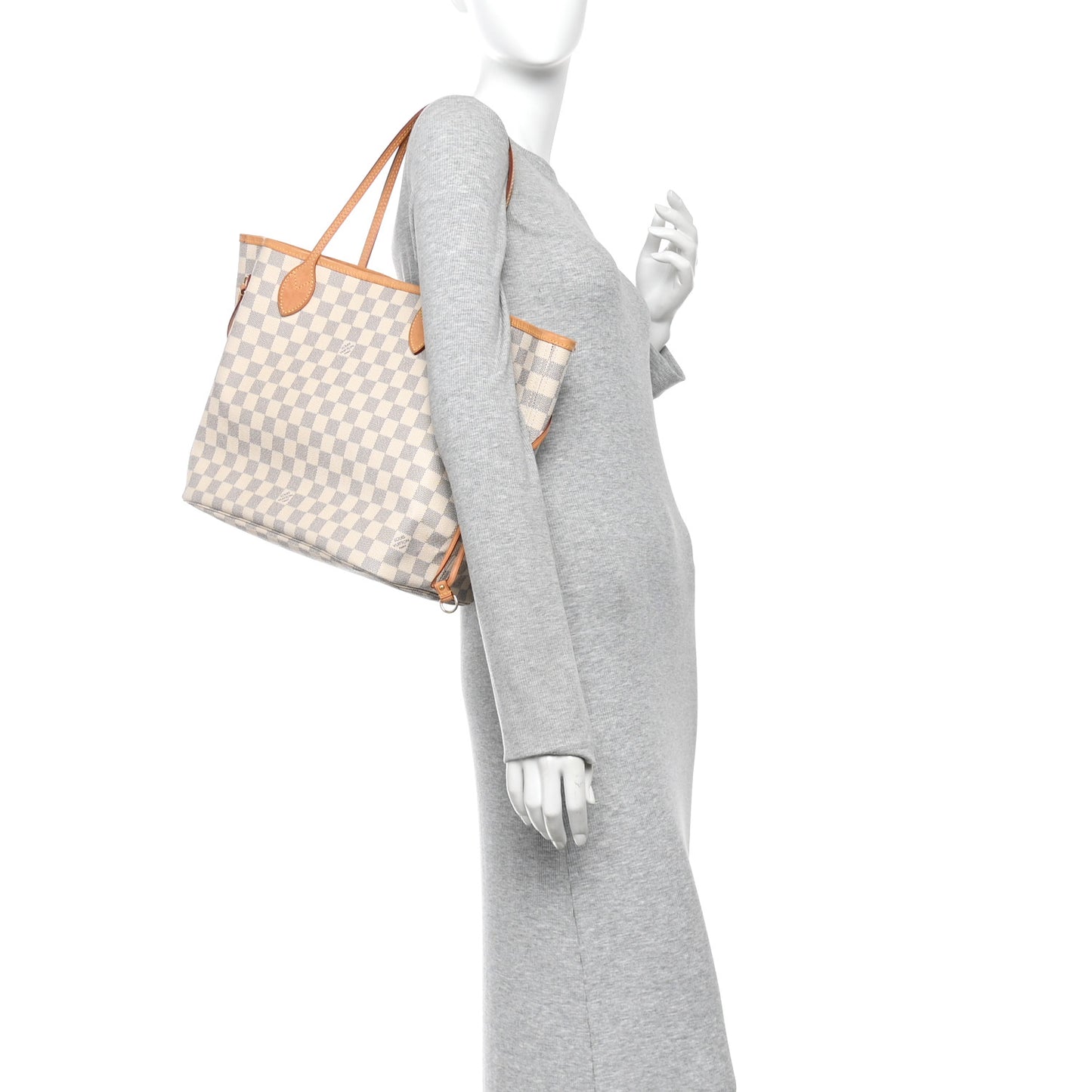 Damier Azur Neo Neverfull MM  Rose Ballerine