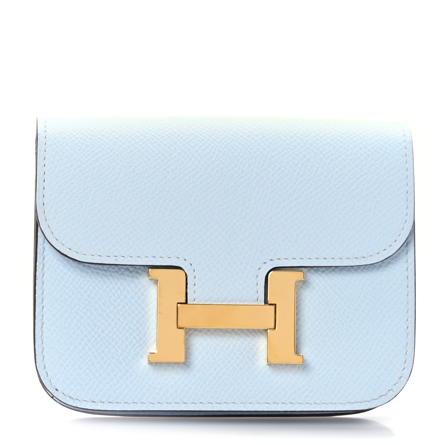 Hermes Epsom Constance Slim Wallet Bleu Brume 1 of 11