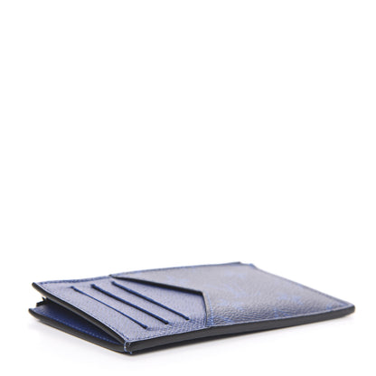 Louis Vuitton Monogram Taiga Coin Card Holder Cobalt 3 of 6