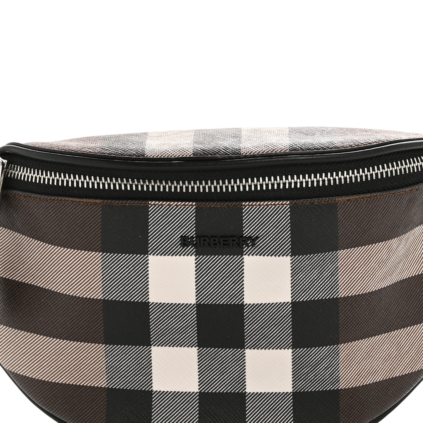 E-canvas Check Cason Bum Bag Dark Birch Brown