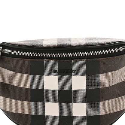 Burberry E-canvas Check Cason Bum Bag Dark Birch Brown 9 of 13