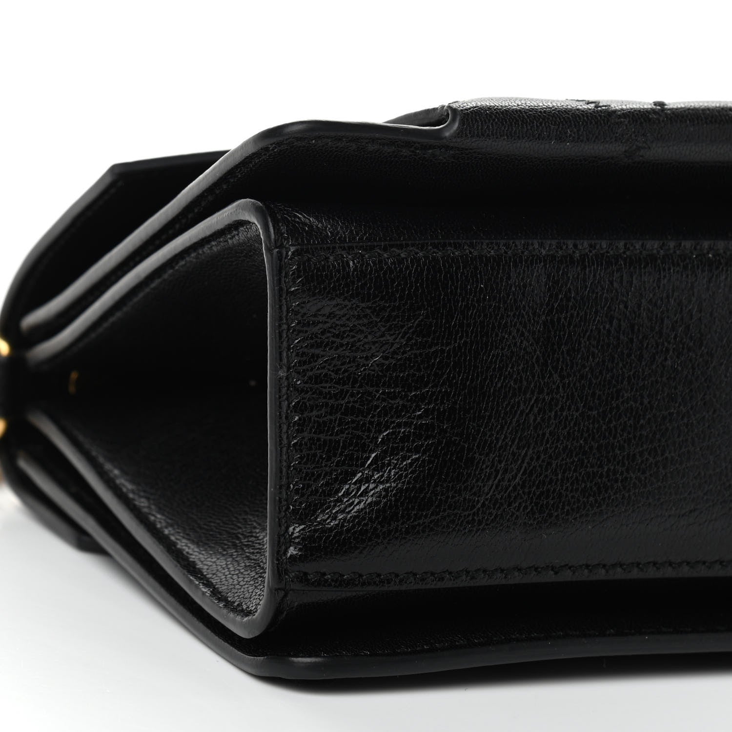 Givenchy Goatskin Quilted Small GV3 Shoulder Bag Black 7 of 9