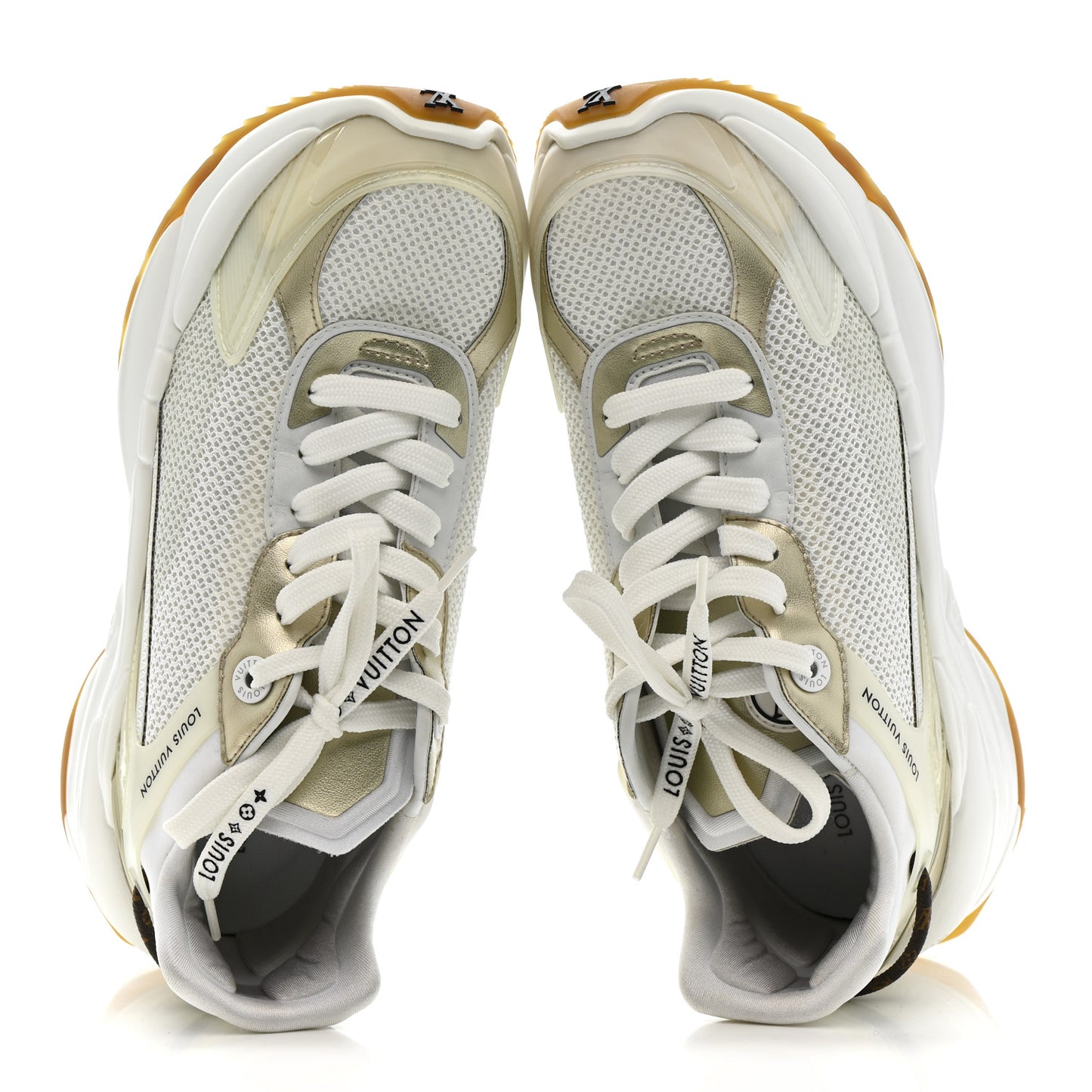 Monogram Calfskin Run 55 Sneakers 38 White