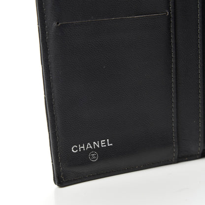 Chanel Lambskin Quilted Large Flap Wallet Black 6 of 7