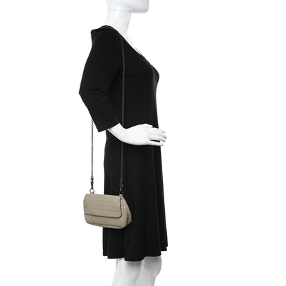 Bottega Veneta Nappa Intrecciato Mini Chain Messenger Fume 2 of 12