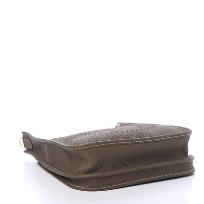 Hermes Taurillon Clemence Evelyne III PM Etoupe 3 of 10
