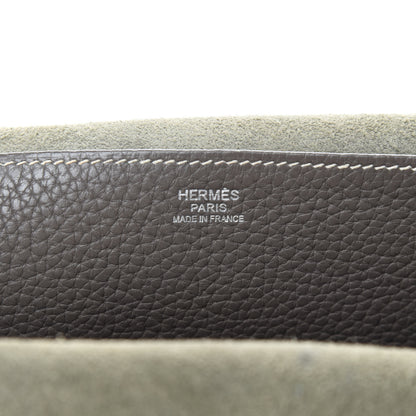 Hermes Taurillon Clemence Halzan 31 GM Etain 7 of 18
