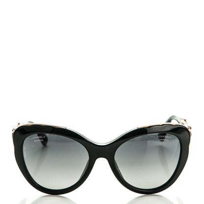 Chanel Bijou Cat Eye Sunglasses 5354 Black 2 of 6