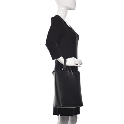 Celine Grained Calfskin Small Vertical Cabas Black 2 of 8