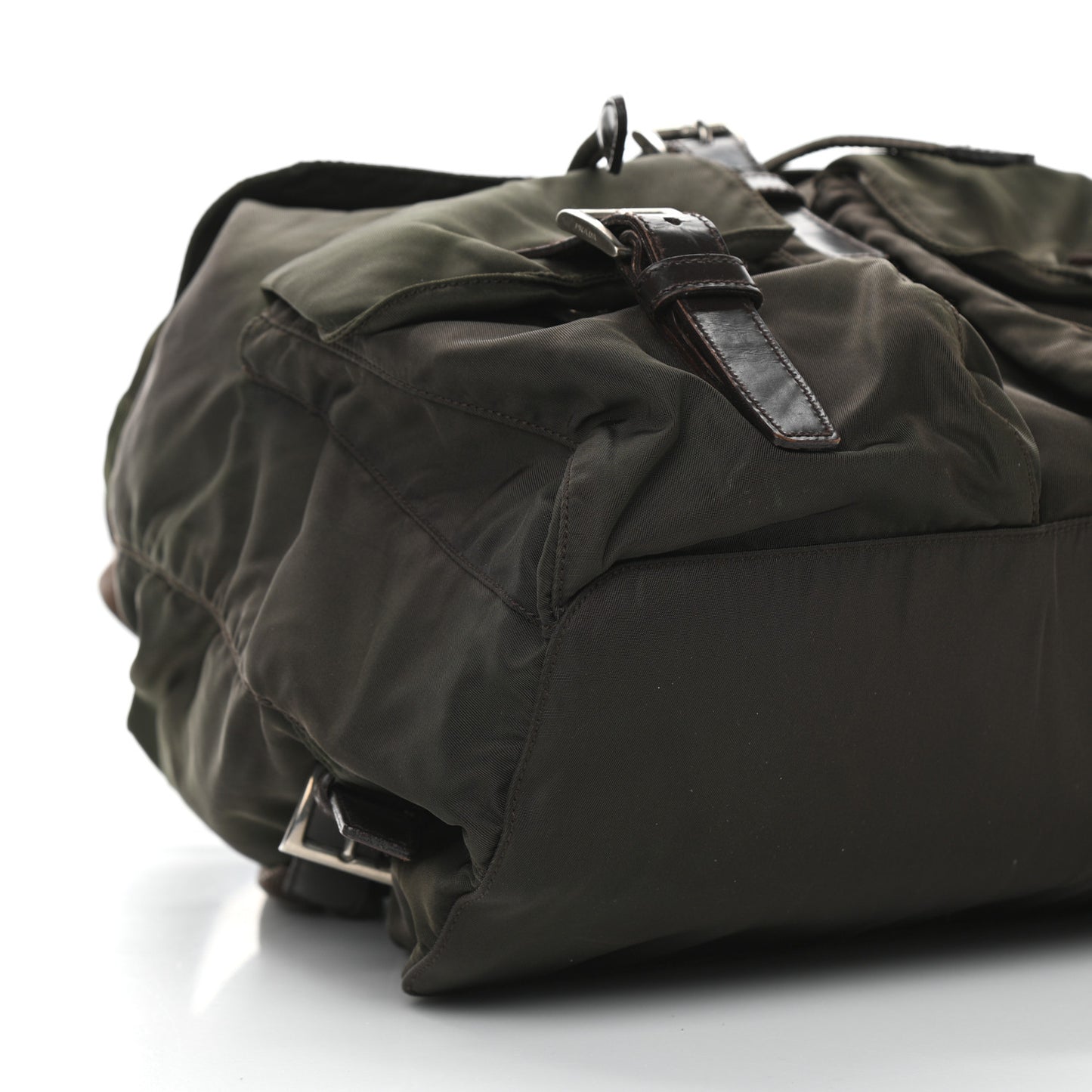 Nylon Vela Large Backpack Green