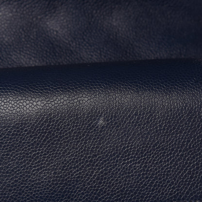 Chanel Caviar Quilted Jumbo Double Flap Dark Blue 10 of 13