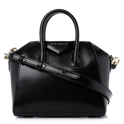 Givenchy Shiny Lord Calfskin Mini Antigona Black 1 of 9