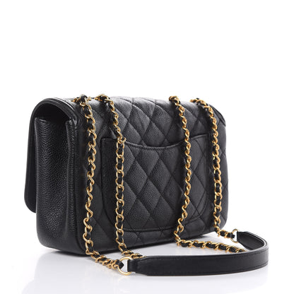 Chanel Caviar Quilted Small CC Filigree Flap Black 3 of 15