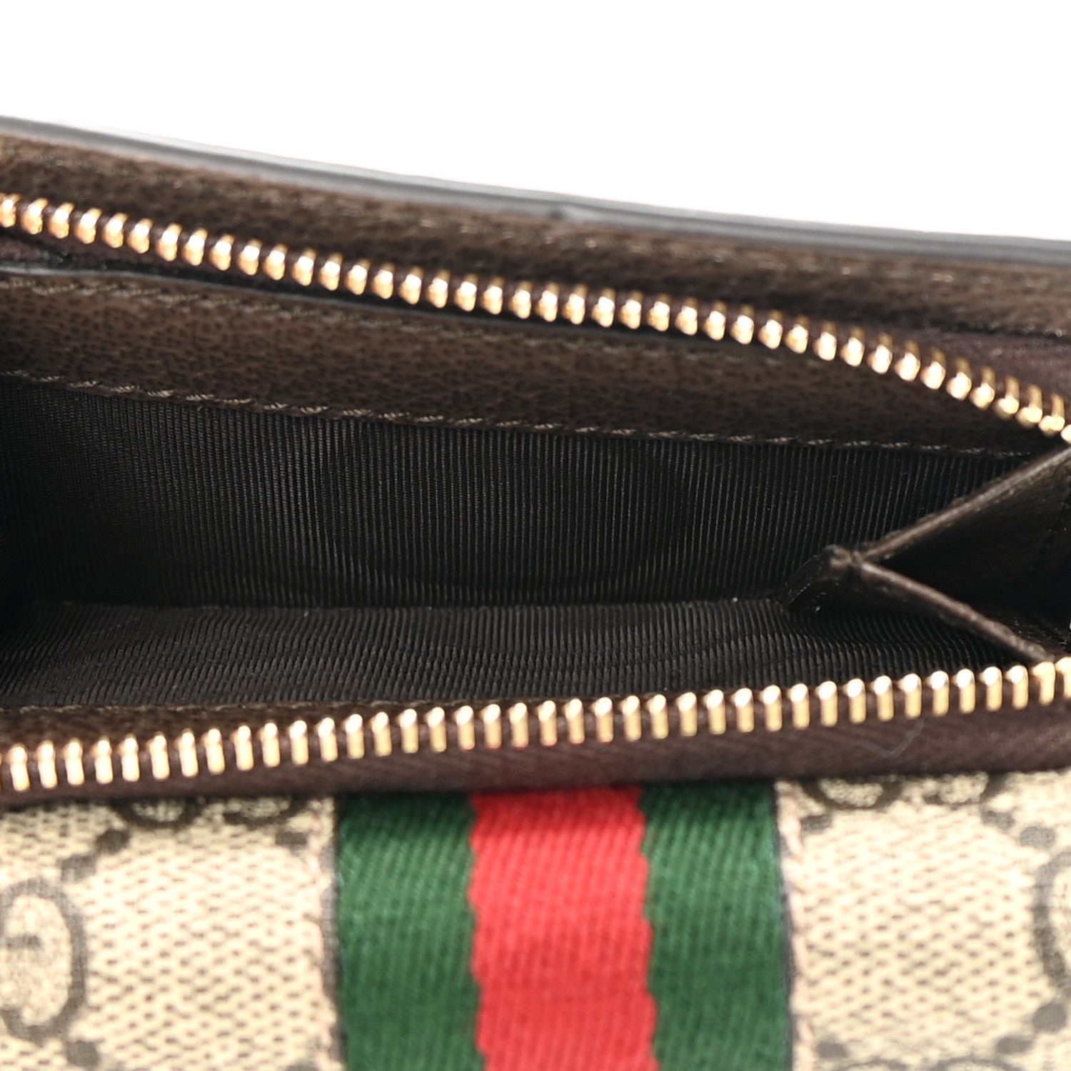 Gucci GG Supreme Monogram Web Ophidia Bi-Fold Wallet Beige New Acero 8 of 8