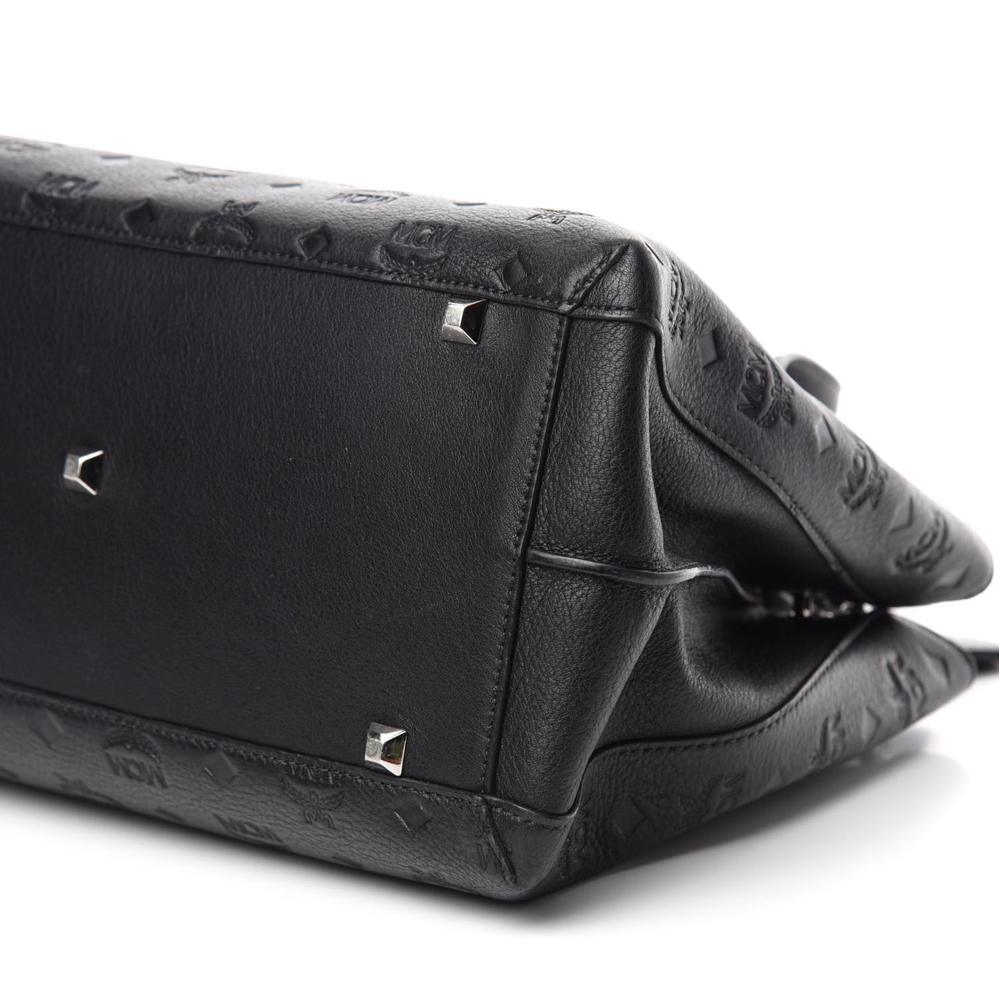 Calfskin Ottomar Monogram Large Essential Tote Black
