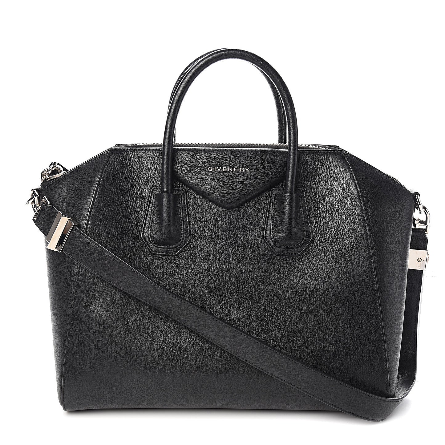 Sugar Goatskin Medium Antigona Black
