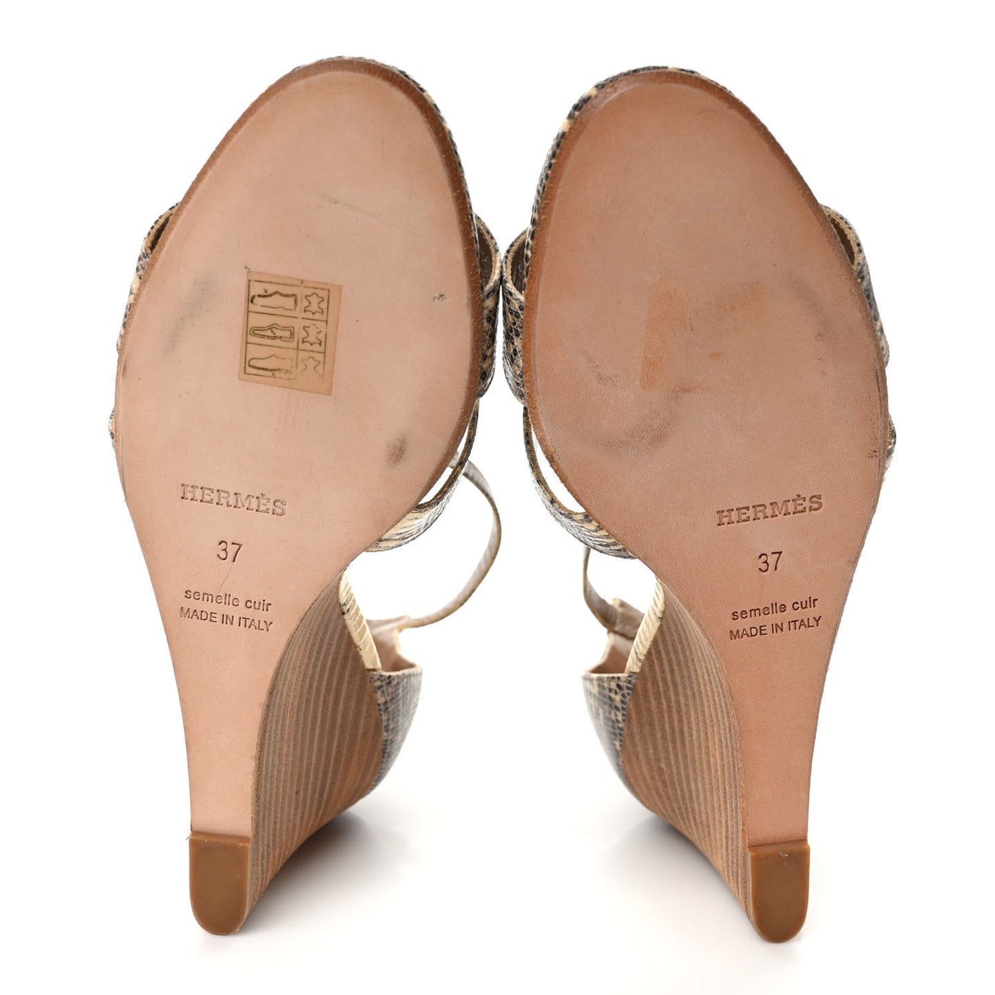 Lizard Legend Wedge Sandals Ombre