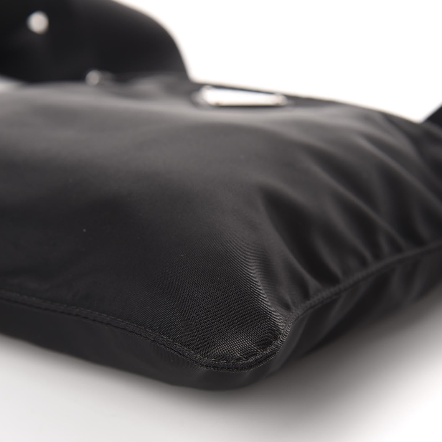 Prada Nylon Vela Small Flat Messenger Bag Black 9 of 10