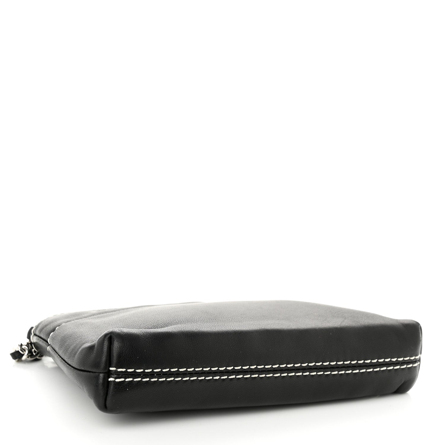 Chanel Lambskin Lax Pochette Black 4 of 10