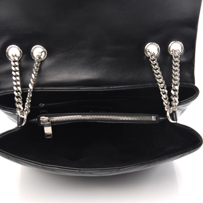 Saint Laurent Calfskin Y Quilted Monogram Medium Loulou Chain Satchel Black 5 of 9