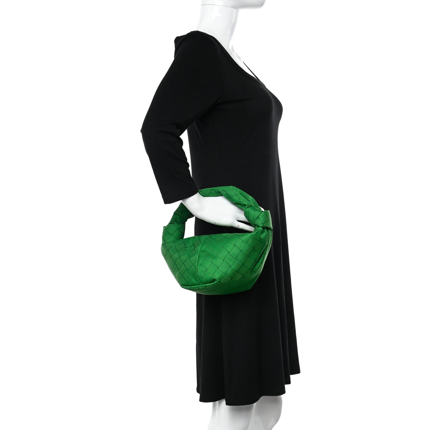 Jacquard Mini Double Knot Bag Green