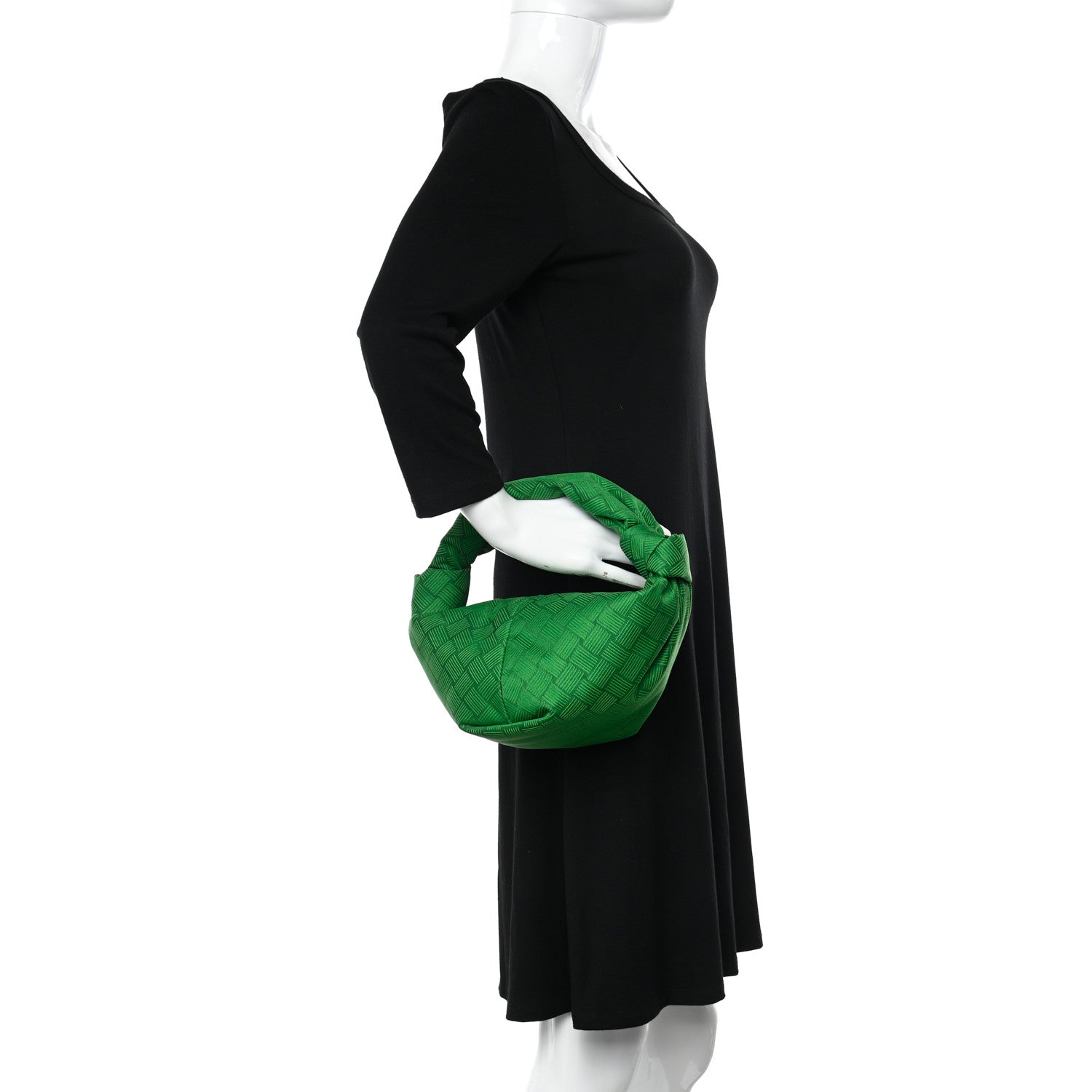 Bottega Veneta Jacquard Mini Double Knot Bag Green 2 of 9