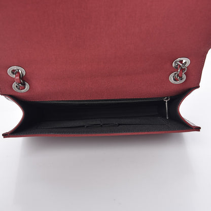 Chanel Calfskin Quilted Ballerine Flap Black Dark Red 5 of 13