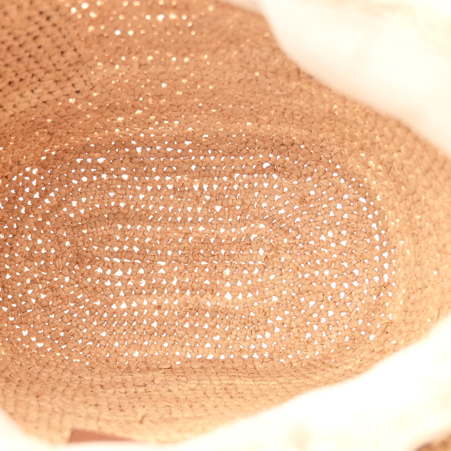 Loewe Calfskin Raffia Anagram Paulas Ibiza Pochette Bag Natural Tan 5 of 11