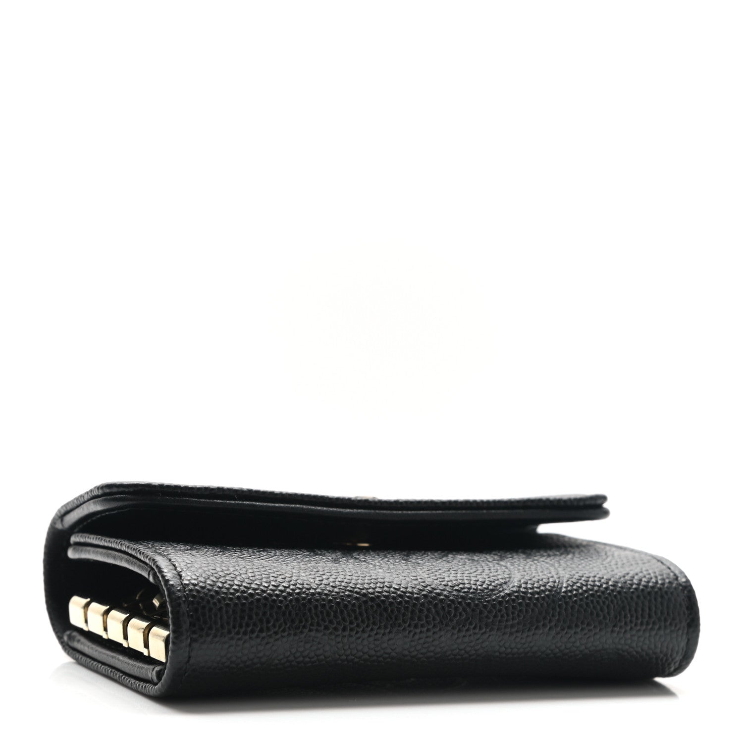 Chanel Caviar Embossed Camellia 4 Key Holder Case Black 4 of 10