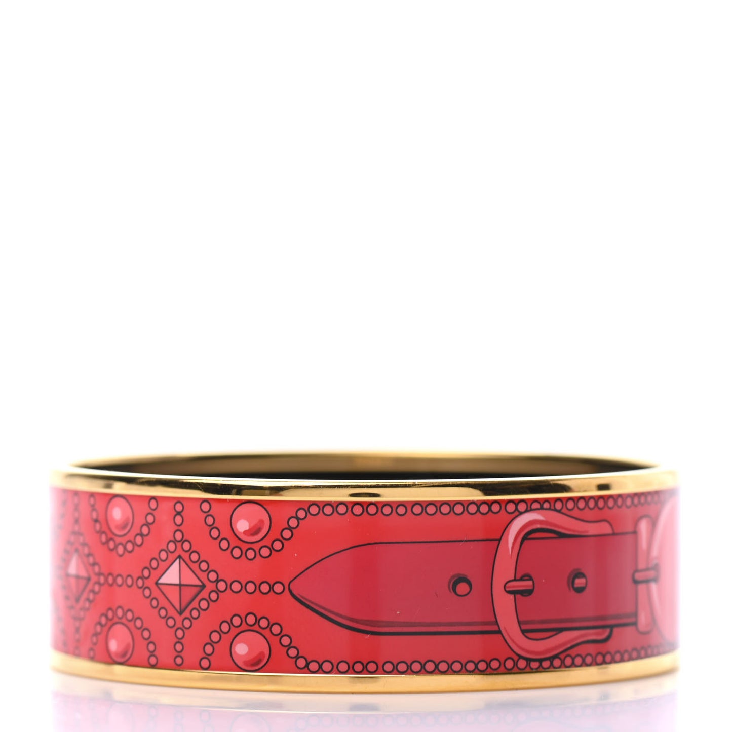 Enamel Printed Colliers de Chiens Wide Bracelet 65