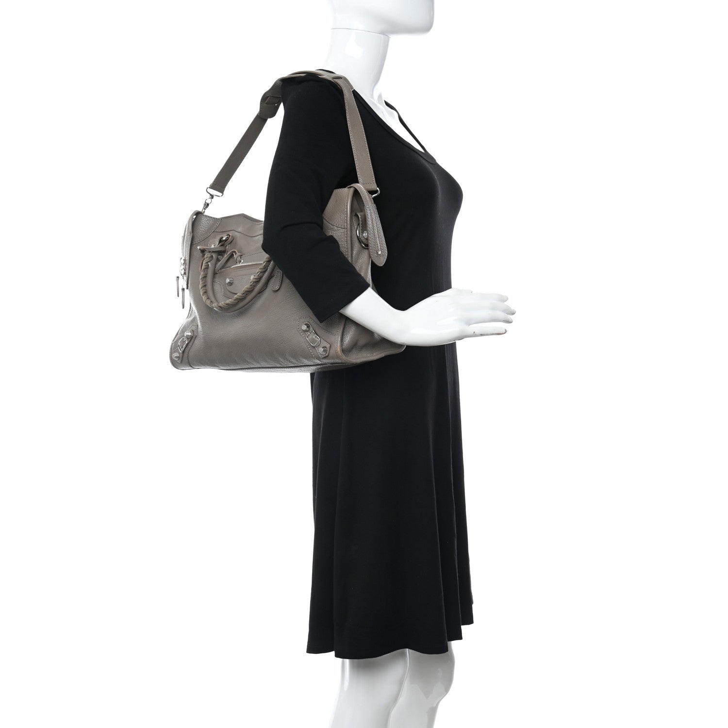 Balenciaga Chevre Hamilton Giant 12 Silver Hardware City Gris Poivre 2 of 12