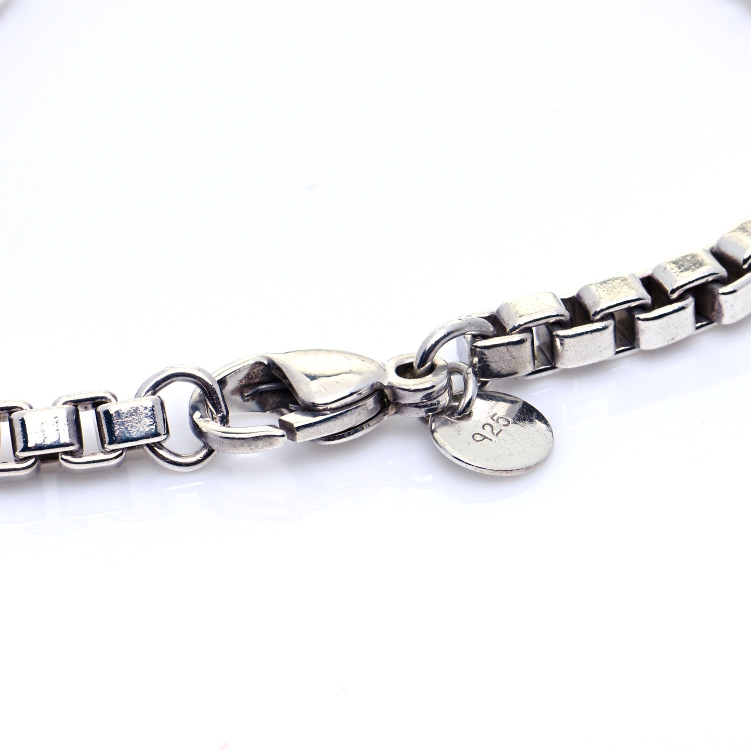 Tiffany Sterling Silver 4mm Venetian Link Bracelet 5 of 6