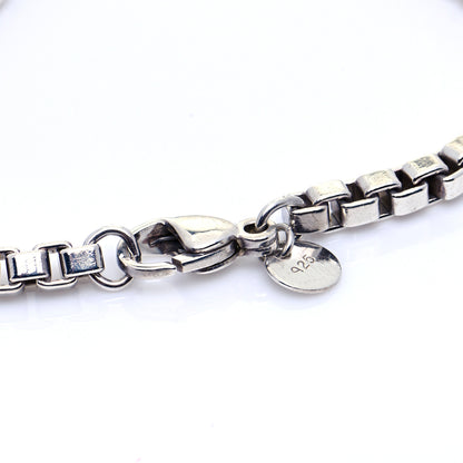 Tiffany Sterling Silver 4mm Venetian Link Bracelet 5 of 6